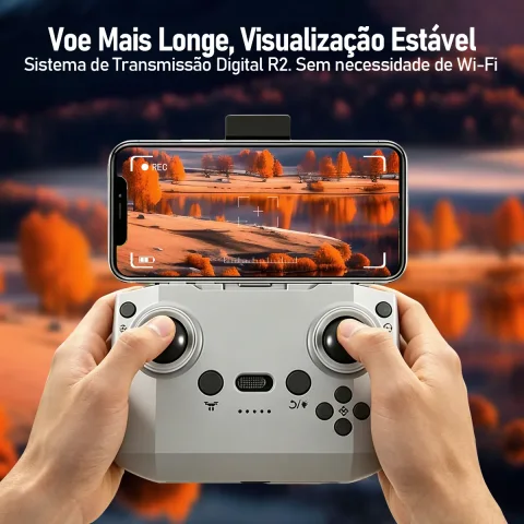 Drone Neo Com Câmera 4k Full Hd Wifi Cor Cinza 2 Baterias