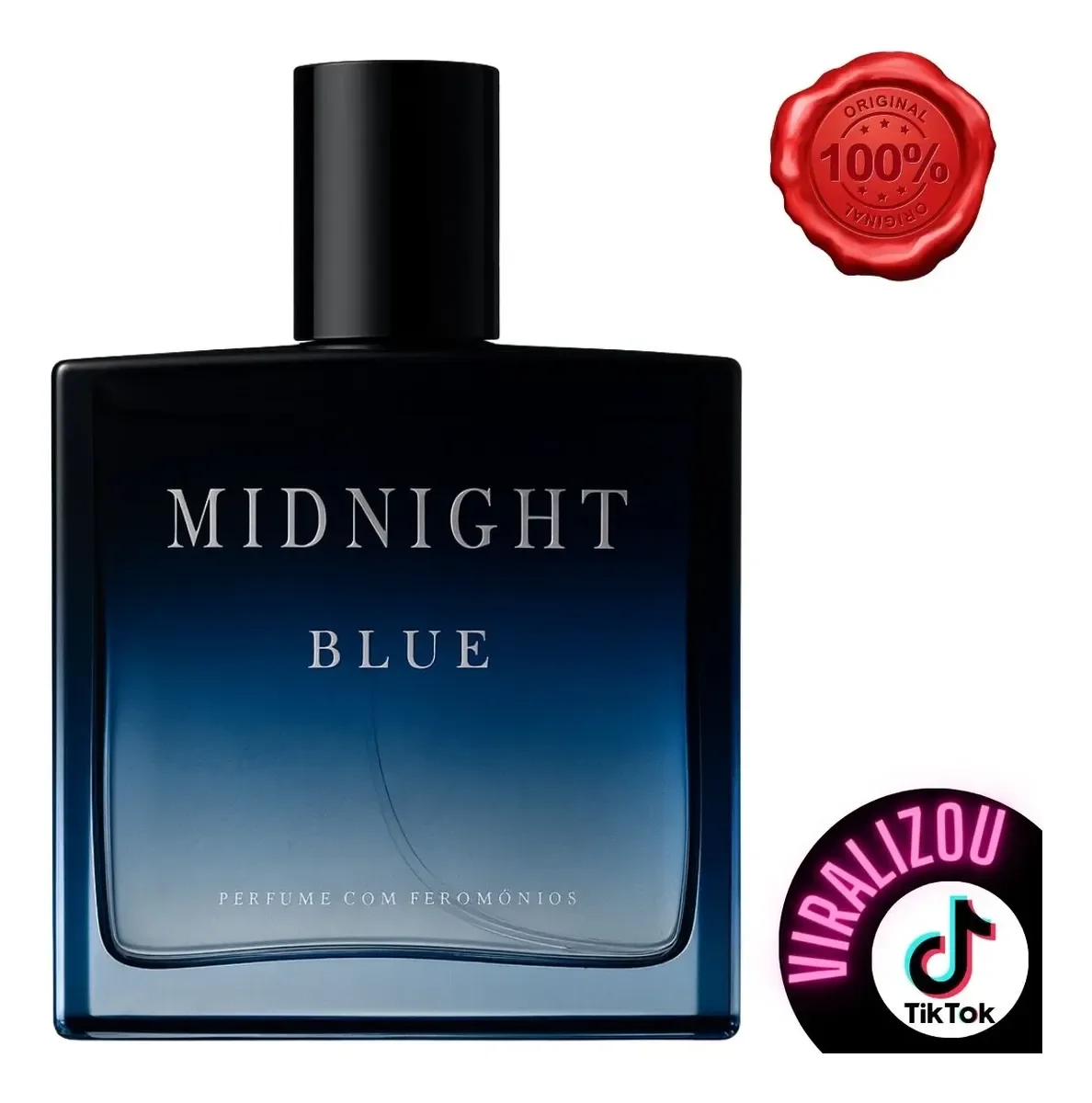Perfume Masculino Midnight Blue Magnetico Atracao 100 Ml