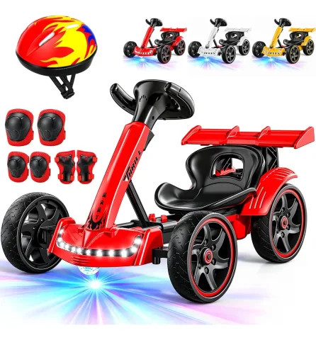 Mini Carro Elétrico Infantil Conect Kart Com Led Suporta