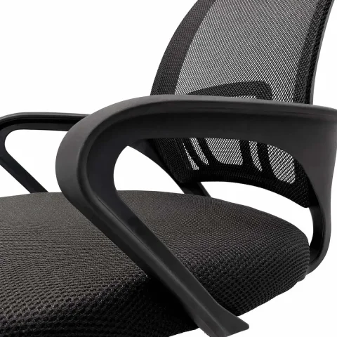 Cadeira De Escritório Ergonômica Begônia Preta Home Office Escritório Mesh Respirável Giratoria