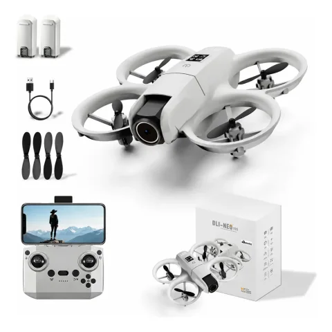 Drone Neo Com Câmera 4k Full Hd Wifi Cor Cinza 2 Baterias