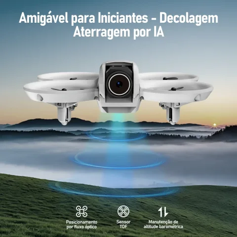 Drone Neo Com Câmera 4k Full Hd Wifi Cor Cinza 2 Baterias